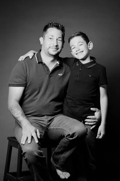 Portrait famille studio Le Puy-en-Velay